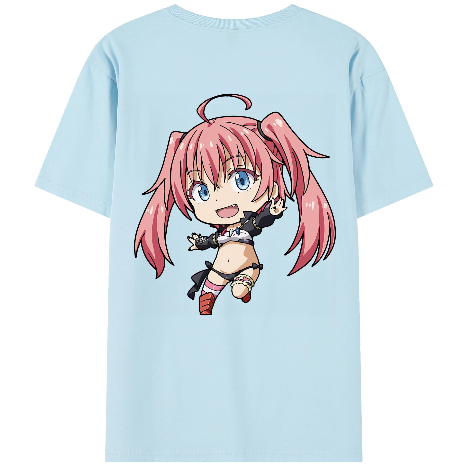 （画像用） 転スラ Regarding Reincarnated to Slime 綿100％半袖Tシャツ（背面プリント）